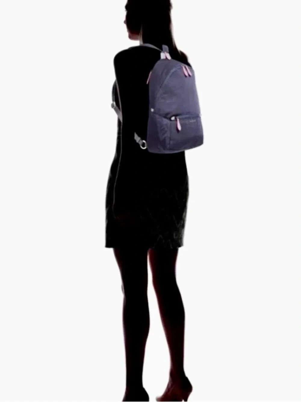NWT Vera Bradley Midtown Convertible Backpack navy shoulder preppy minimalist